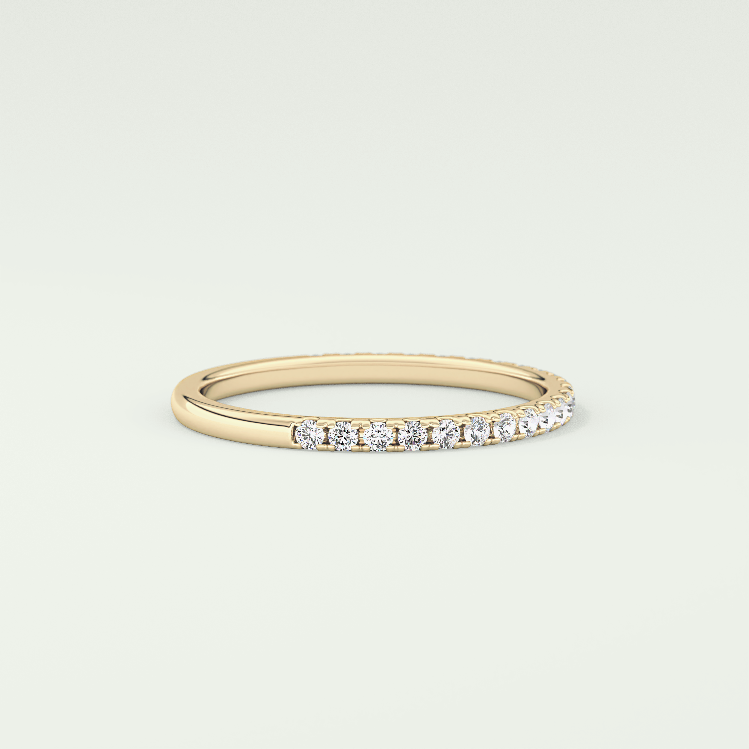 0.18 TCW Round Shaped Lab Grown Diamond Wedding Band