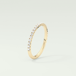 0.18 TCW Round Shaped Lab Grown Diamond Wedding Band