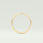 0.18 TCW Round Shaped Lab Grown Diamond Wedding Band