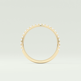 0.18 TCW Round Shaped Lab Grown Diamond Wedding Band