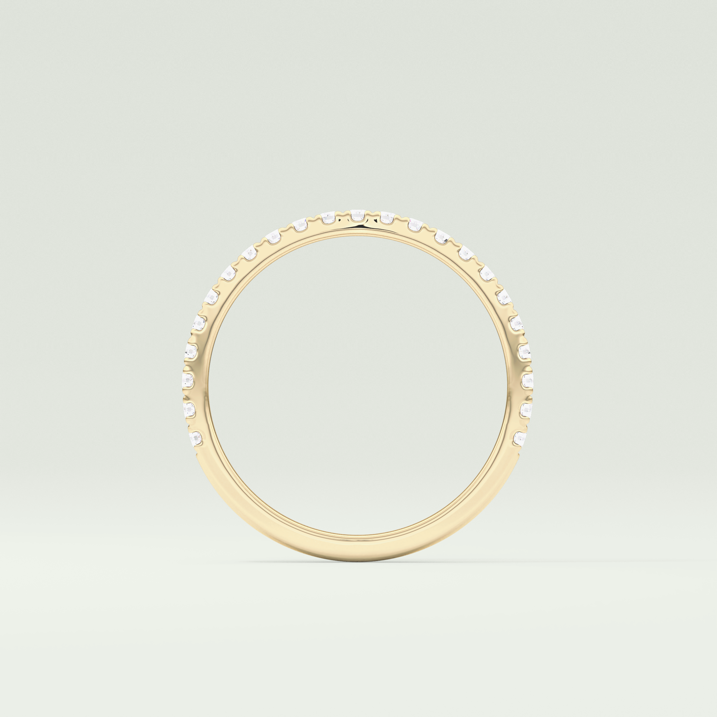 0.18 TCW Round Shaped Lab Grown Diamond Wedding Band