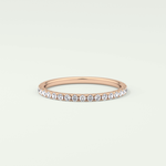 0.18 TCW Round Shaped Lab Grown Diamond Wedding Band