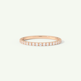 0.18 TCW Round Cut Lab-Grown Diamond Full Eternity Wedding Band