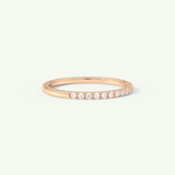 0.18 TCW Round Cut Lab-Grown Diamond Full Eternity Wedding Band