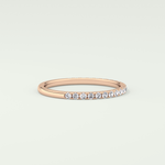 0.18 TCW Round Shaped Lab Grown Diamond Wedding Band