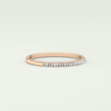 0.18 TCW Round Shaped Lab Grown Diamond Wedding Band