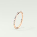 0.18 TCW Round Shaped Lab Grown Diamond Wedding Band
