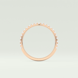 0.18 TCW Round Shaped Lab Grown Diamond Wedding Band