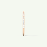0.18 TCW Round Cut Lab-Grown Diamond Full Eternity Wedding Band