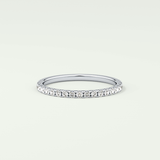 0.18 TCW Round Shaped Lab Grown Diamond Wedding Band