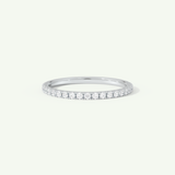0.18 TCW Round Cut Lab-Grown Diamond Full Eternity Wedding Band