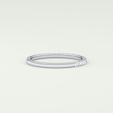 0.18 TCW Round Shaped Lab Grown Diamond Wedding Band