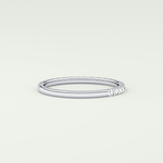 0.18 TCW Round Shaped Moissanite Wedding Band
