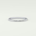 0.18 TCW Round Shaped Lab Grown Diamond Wedding Band