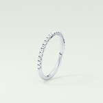 0.18 TCW Round Shaped Lab Grown Diamond Wedding Band