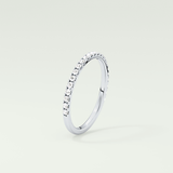 0.18 TCW Round Shaped Lab Grown Diamond Wedding Band
