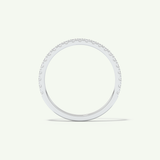 0.18 TCW Round Cut Lab-Grown Diamond Full Eternity Wedding Band
