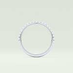0.18 TCW Round Shaped Lab Grown Diamond Wedding Band