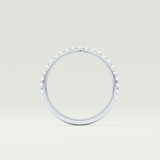 0.18 TCW Round Shaped Lab Grown Diamond Wedding Band