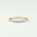 0.38 TCW Round Shaped Lab Grown Diamond Wedding Band