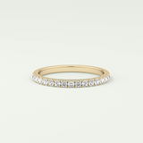 0.38 TCW Round Shaped Lab Grown Diamond Wedding Band