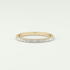 0.38 TCW Round Shaped Lab Grown Diamond Wedding Band