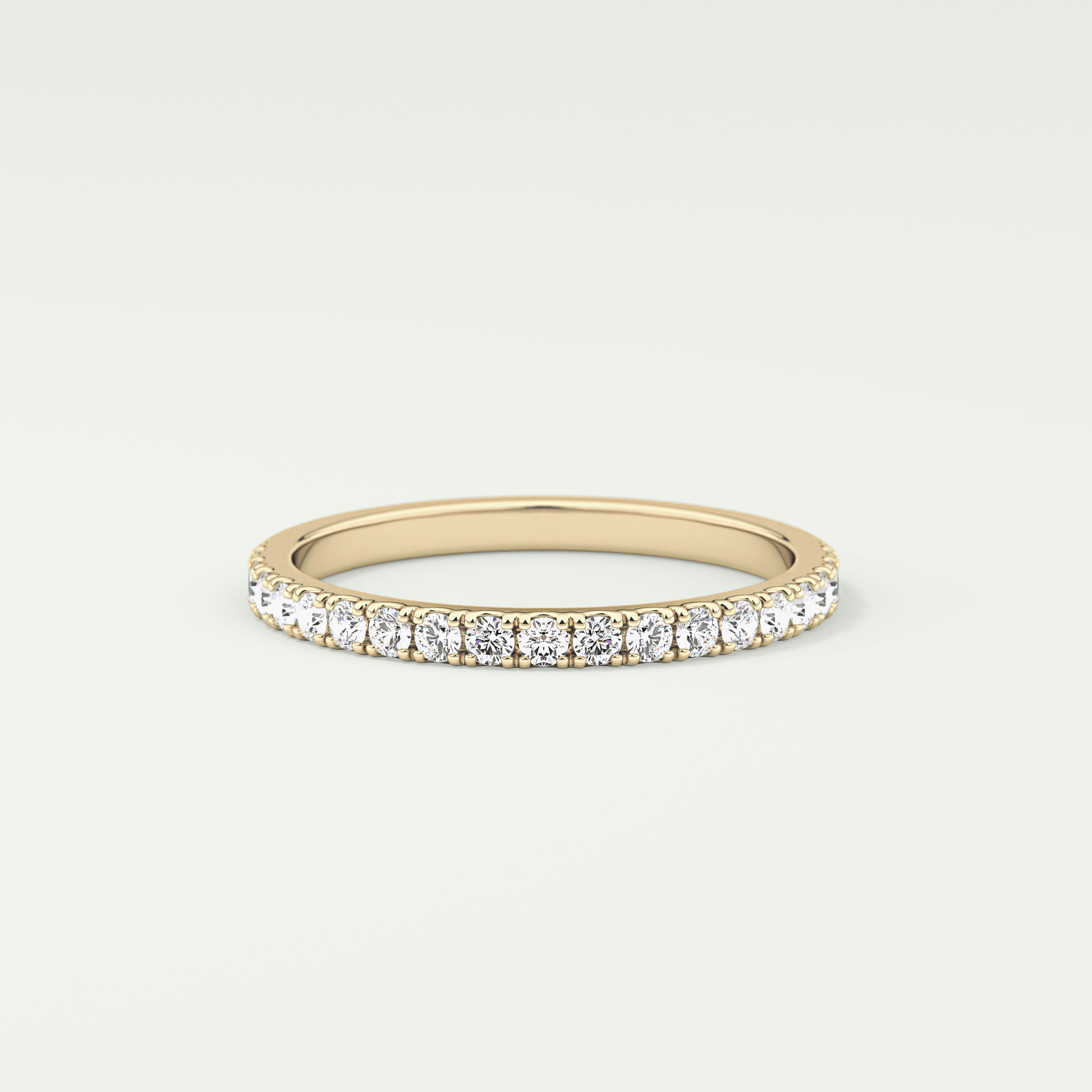 0.38 TCW Round Shaped Lab Grown Diamond Wedding Band