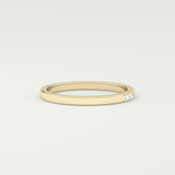 0.38 TCW Round Shaped Lab Grown Diamond Wedding Band