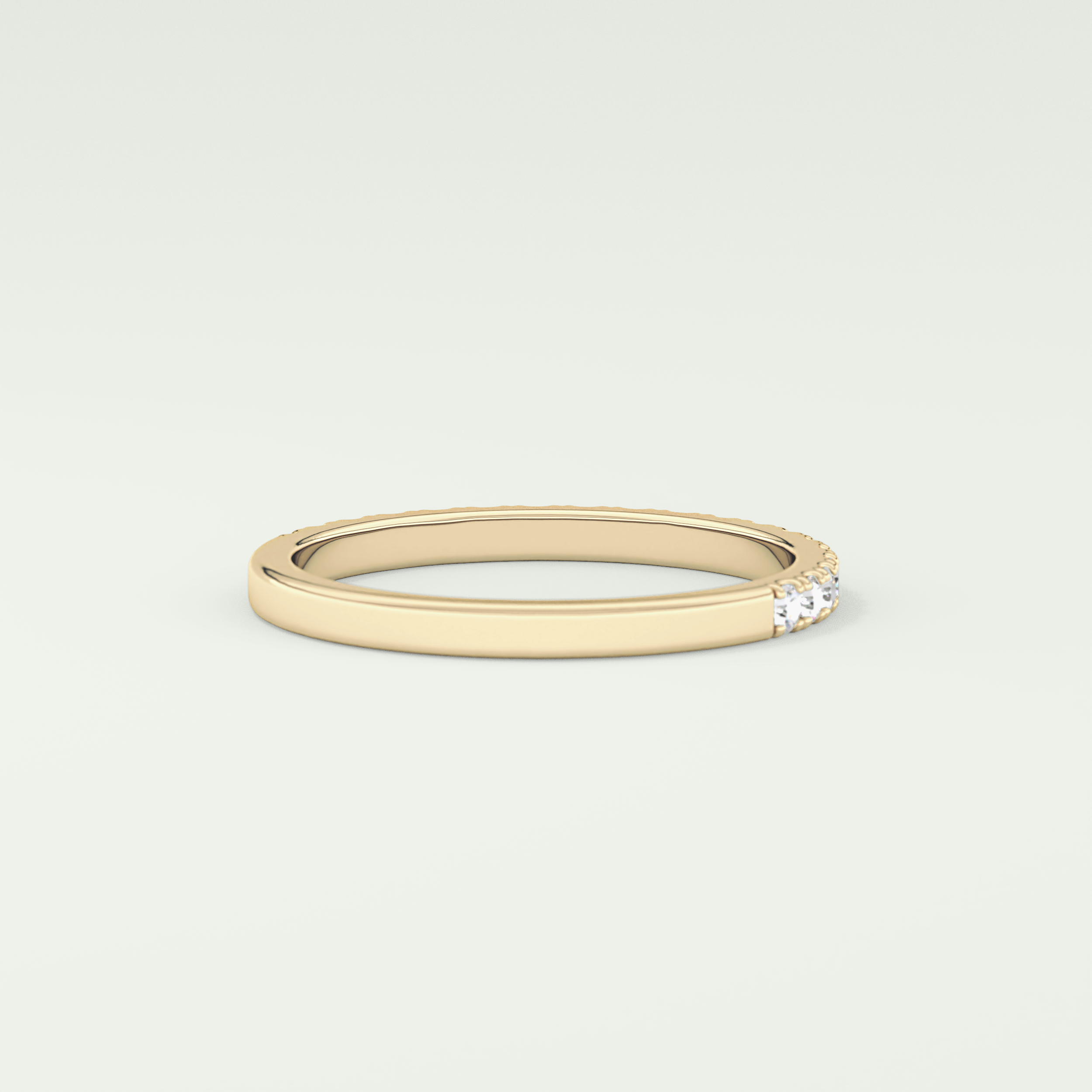 0.38 TCW Round Shaped Lab Grown Diamond Wedding Band