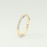 0.38 TCW Round Shaped Lab Grown Diamond Wedding Band
