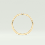 0.38 TCW Round Shaped Lab Grown Diamond Wedding Band