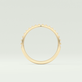 0.38 TCW Round Shaped Lab Grown Diamond Wedding Band