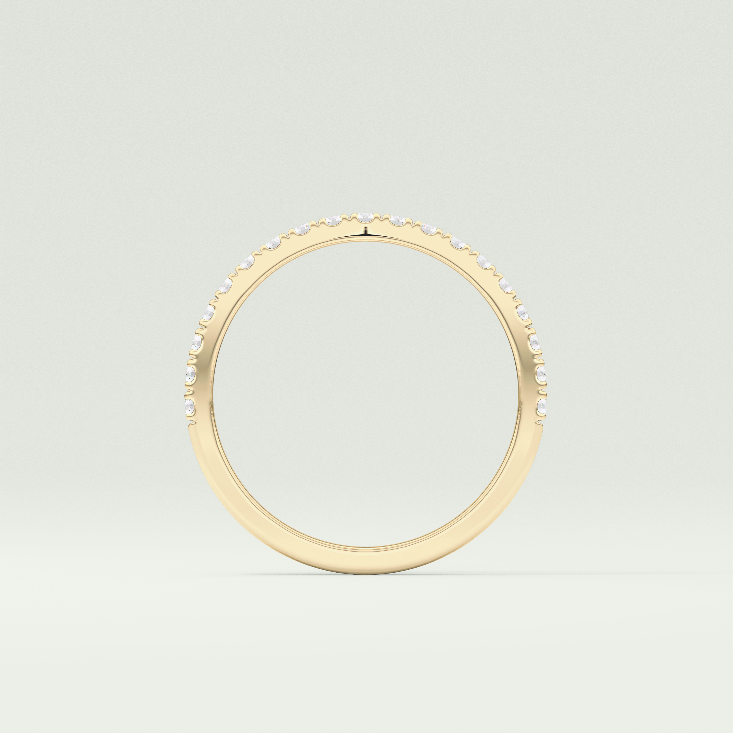0.38 TCW Round Shaped Lab Grown Diamond Wedding Band