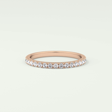 0.38 TCW Round Shaped Lab Grown Diamond Wedding Band