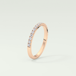 0.38 TCW Round Shaped Lab Grown Diamond Wedding Band