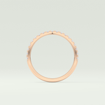 0.38 TCW Round Shaped Lab Grown Diamond Wedding Band