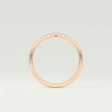 0.38 TCW Round Shaped Lab Grown Diamond Wedding Band