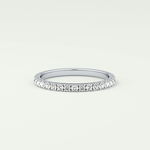 0.38 TCW Round Shaped Lab Grown Diamond Wedding Band