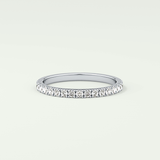 0.38 TCW Round Shaped Lab Grown Diamond Wedding Band