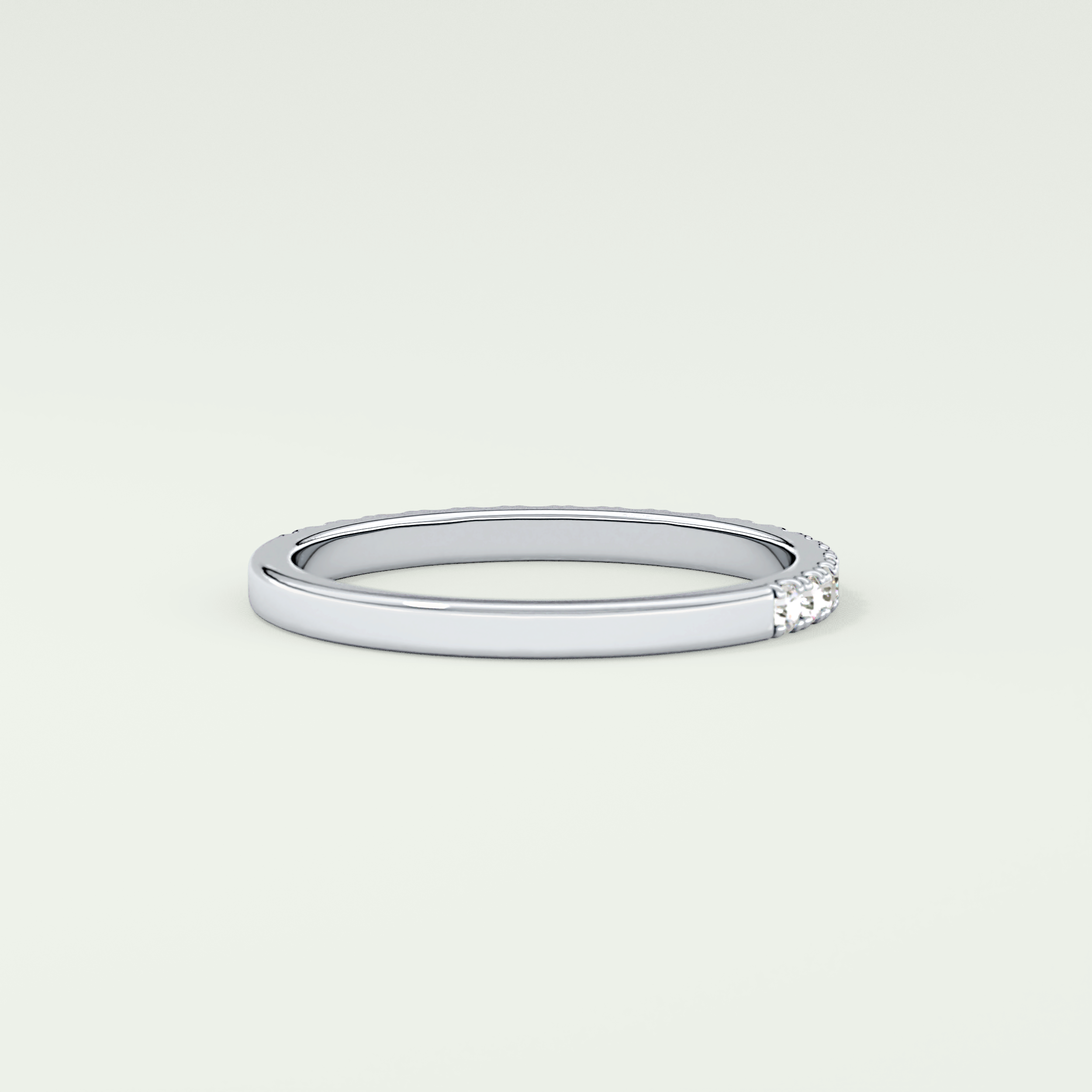 0.38 TCW Round Shaped Lab Grown Diamond Wedding Band