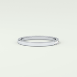 1.1 TCW Round Shaped Moissanite Wedding Band