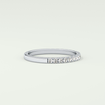 0.38 TCW Round Shaped Lab Grown Diamond Wedding Band