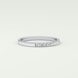 0.38 TCW Round Shaped Lab Grown Diamond Wedding Band