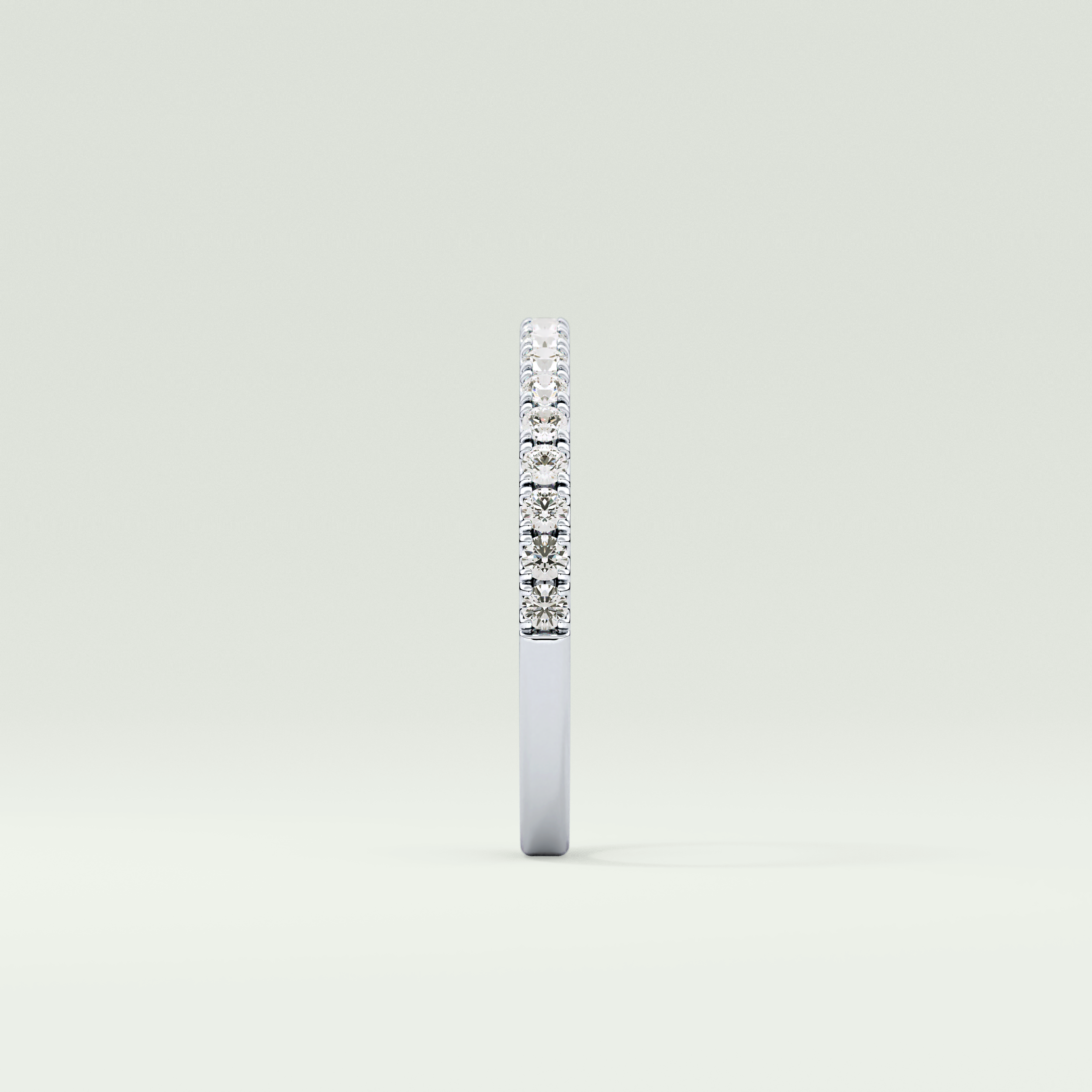 0.38 TCW Round Shaped Lab Grown Diamond Wedding Band