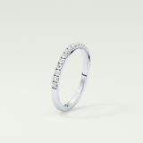 0.38 TCW Round Shaped Lab Grown Diamond Wedding Band