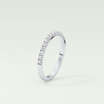 1.1 TCW Round Shaped Moissanite Wedding Band