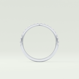0.38 TCW Round Shaped Lab Grown Diamond Wedding Band