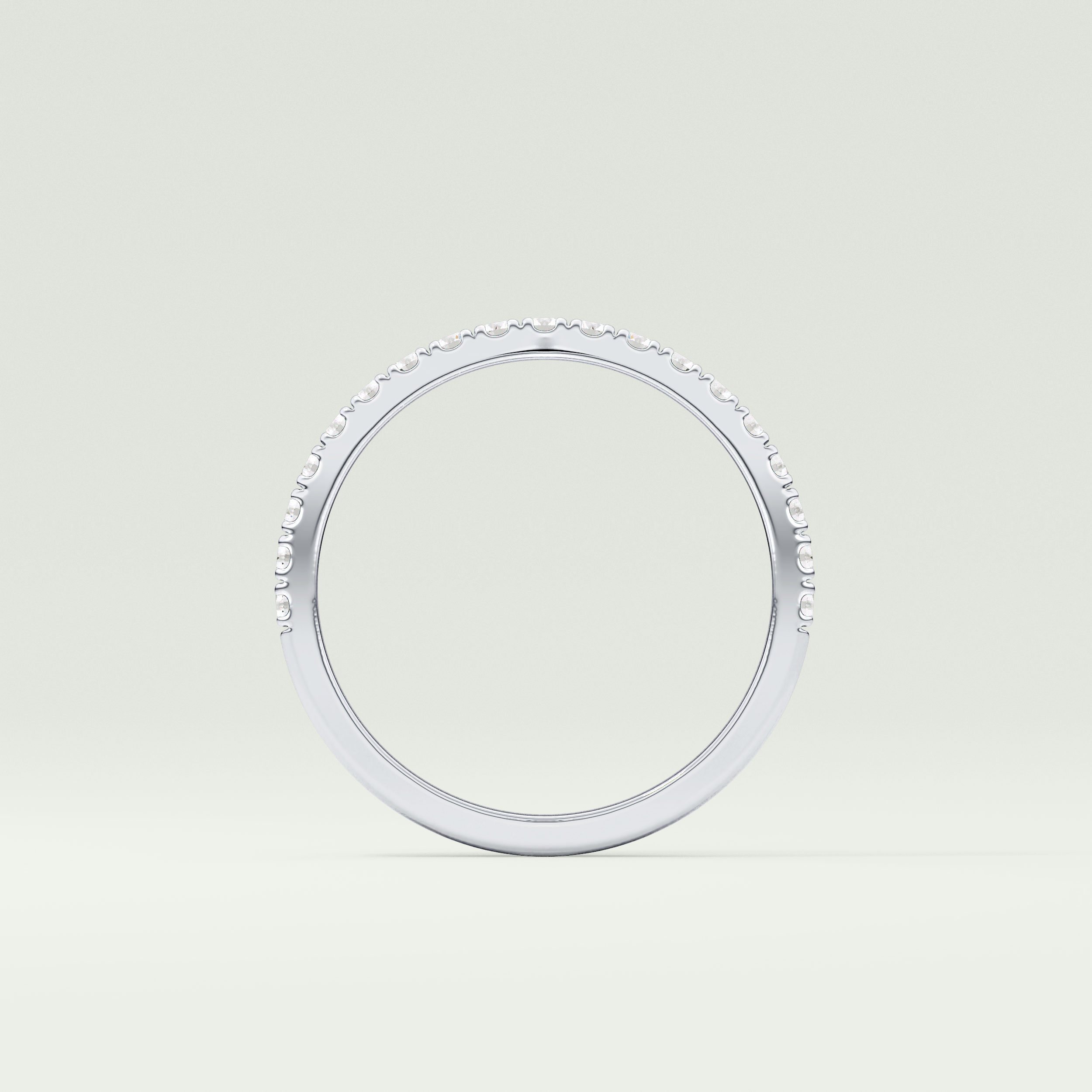 0.38 TCW Round Shaped Lab Grown Diamond Wedding Band