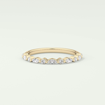 0.32 TCW Round & Marquise Shaped Lab Grown Diamond Wedding Band