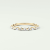 0.32 TCW Round & Marquise Shaped Lab Grown Diamond Wedding Band